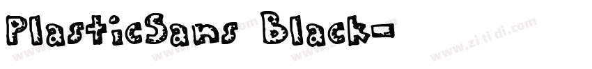 PlasticSans Black字体转换